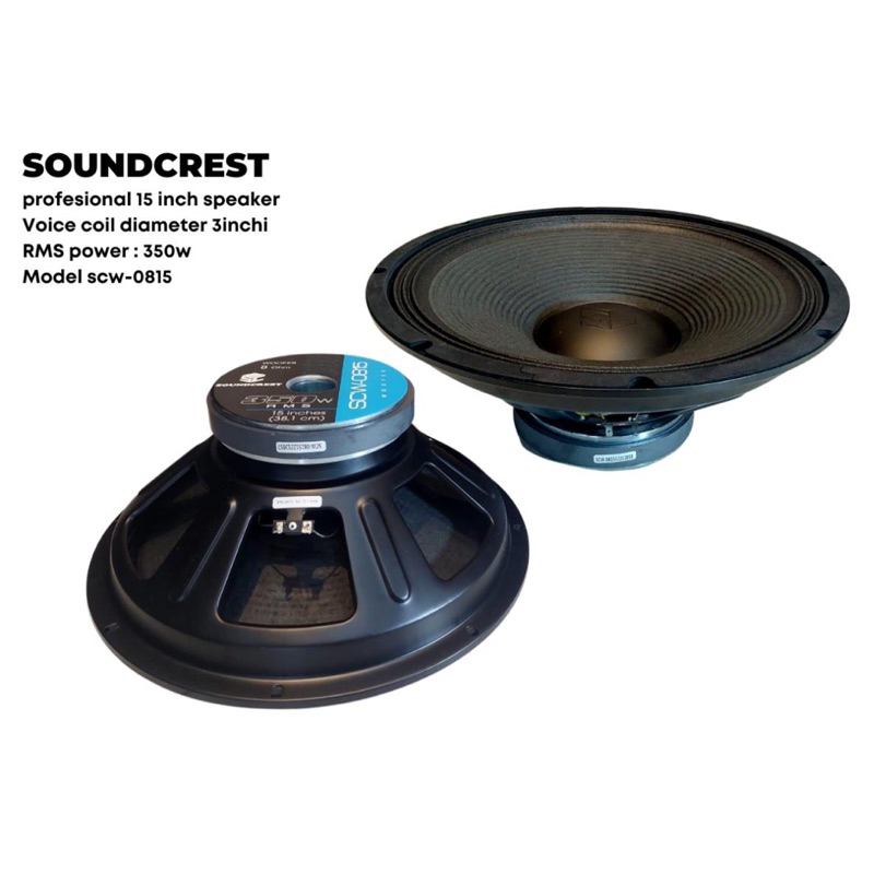 SPEAKER KOMPONEN 15 INCH SOUNDCREST SCW-0815