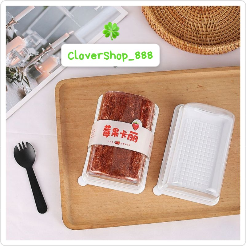 10pcs Box Mika Kue Roll / Mika Bolu Gulung / Kotak Mika / Box Dessert