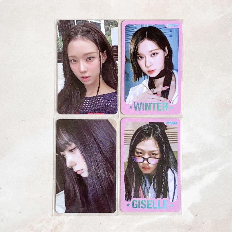 photocard aespa my world md tc ver a winter giselle