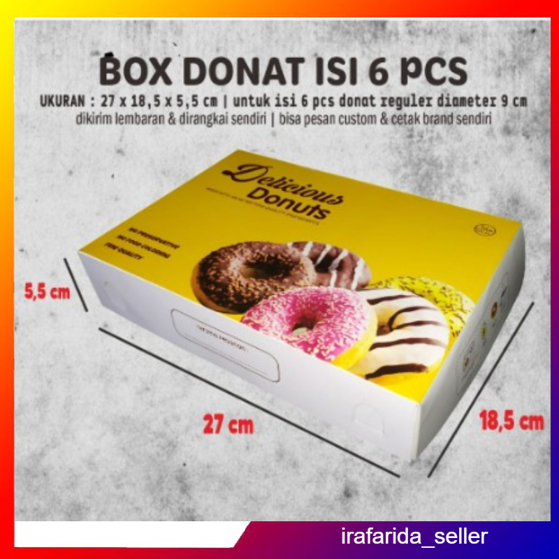 

Dus Donat Kuning 100 pcs uk 27 x 18,5 x 5,5 cm