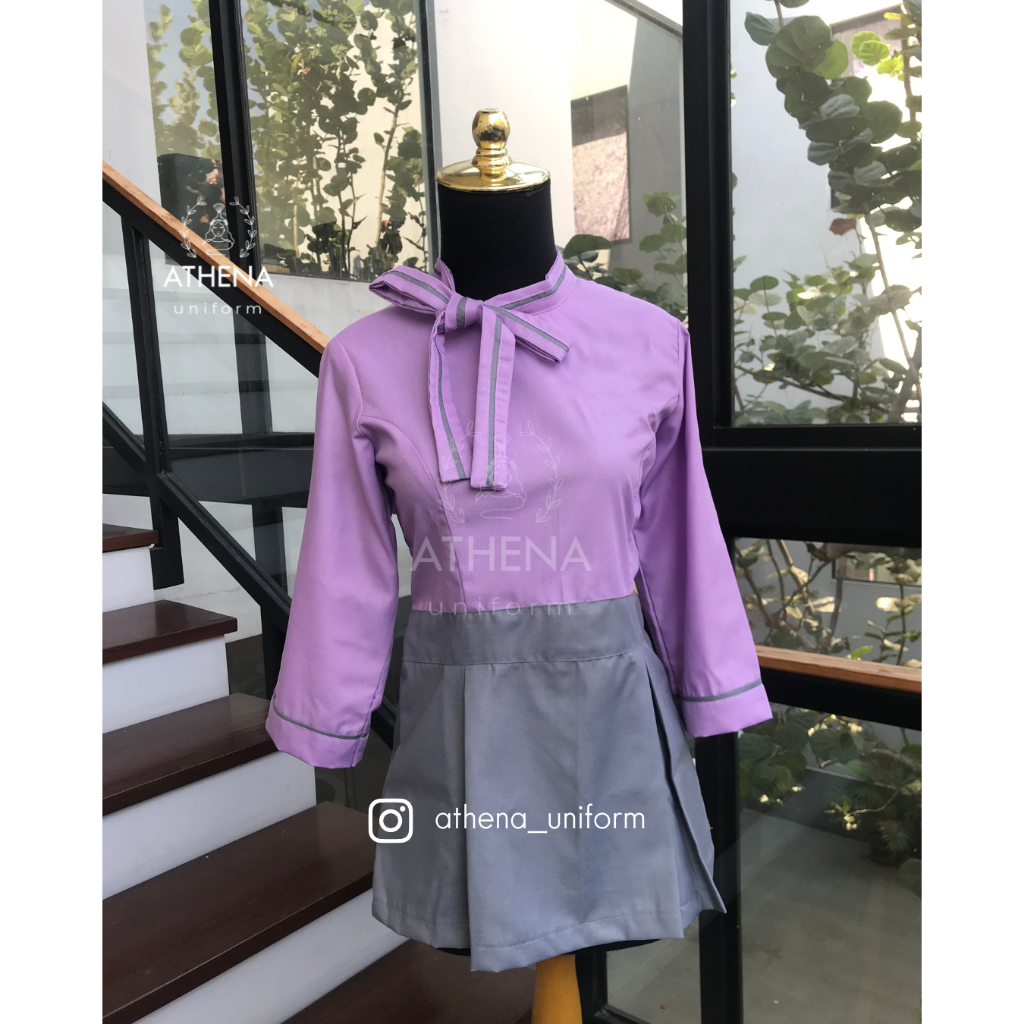 Atasan Baju Seragam Suster/Seragam nanny/ SERAGAM ART/ SERAGAM KLINIK/ SERAGAM RUMAH SAKIT/ SERAGAM 