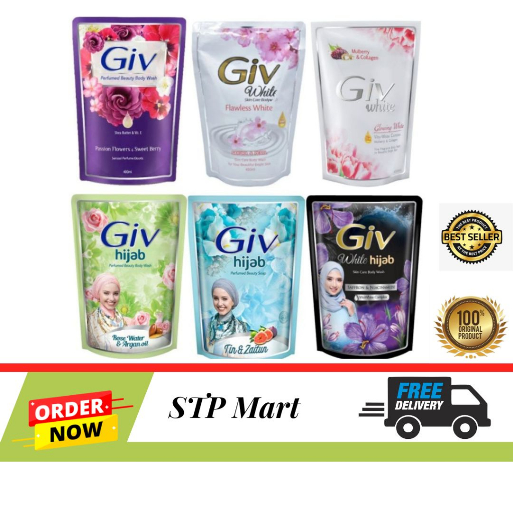 GIV SABUN MANDI CAIR 400ML // SABUN MANDI GIV
