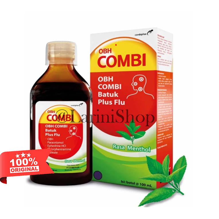 OBH COMBI BATUK PLUS FLU  MENTOL 100 & 60 ML -  OBH COMBI PLUS DEWASA