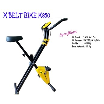 x Belt Bike K850 sepeda statis olahraga fitness murah aibo