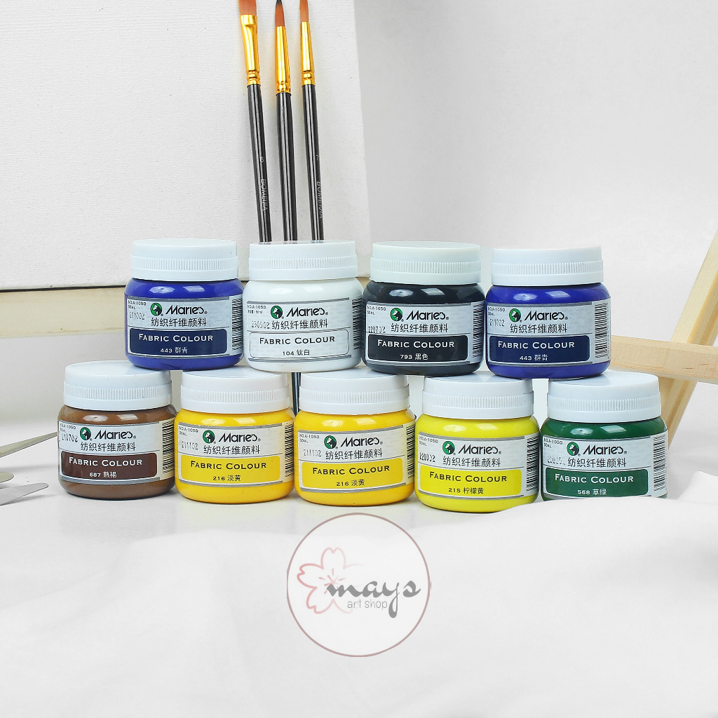 

Maries Fabric Paint 50 ml - Cat Kain Baju Denim Jeans Tas Hoodie Sepatu Textile Textil Custom Marie's 50ml
