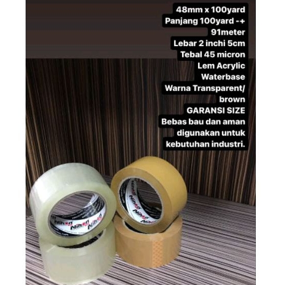 

Lakban Nihon / perekat 48x100yard