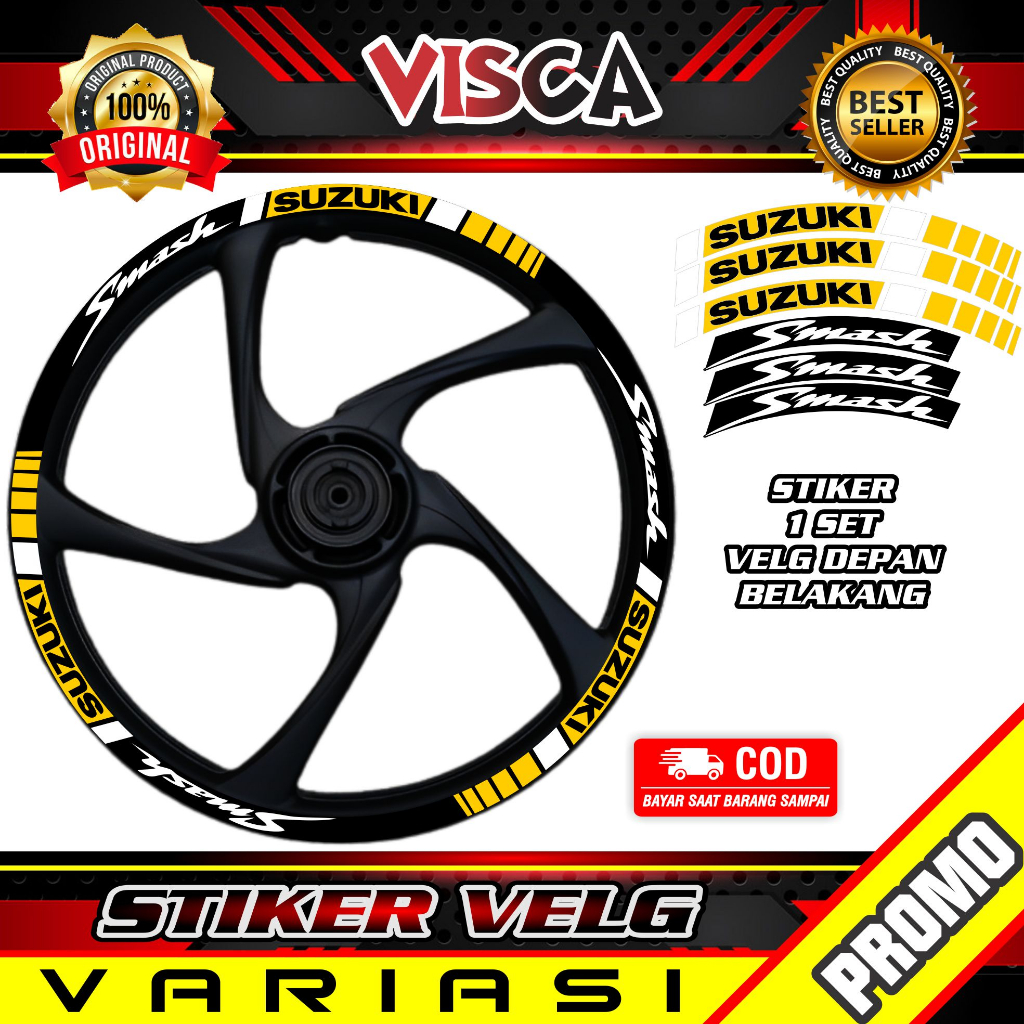 Stiker Velg List Velg Motor Stiker Velk Smash simple