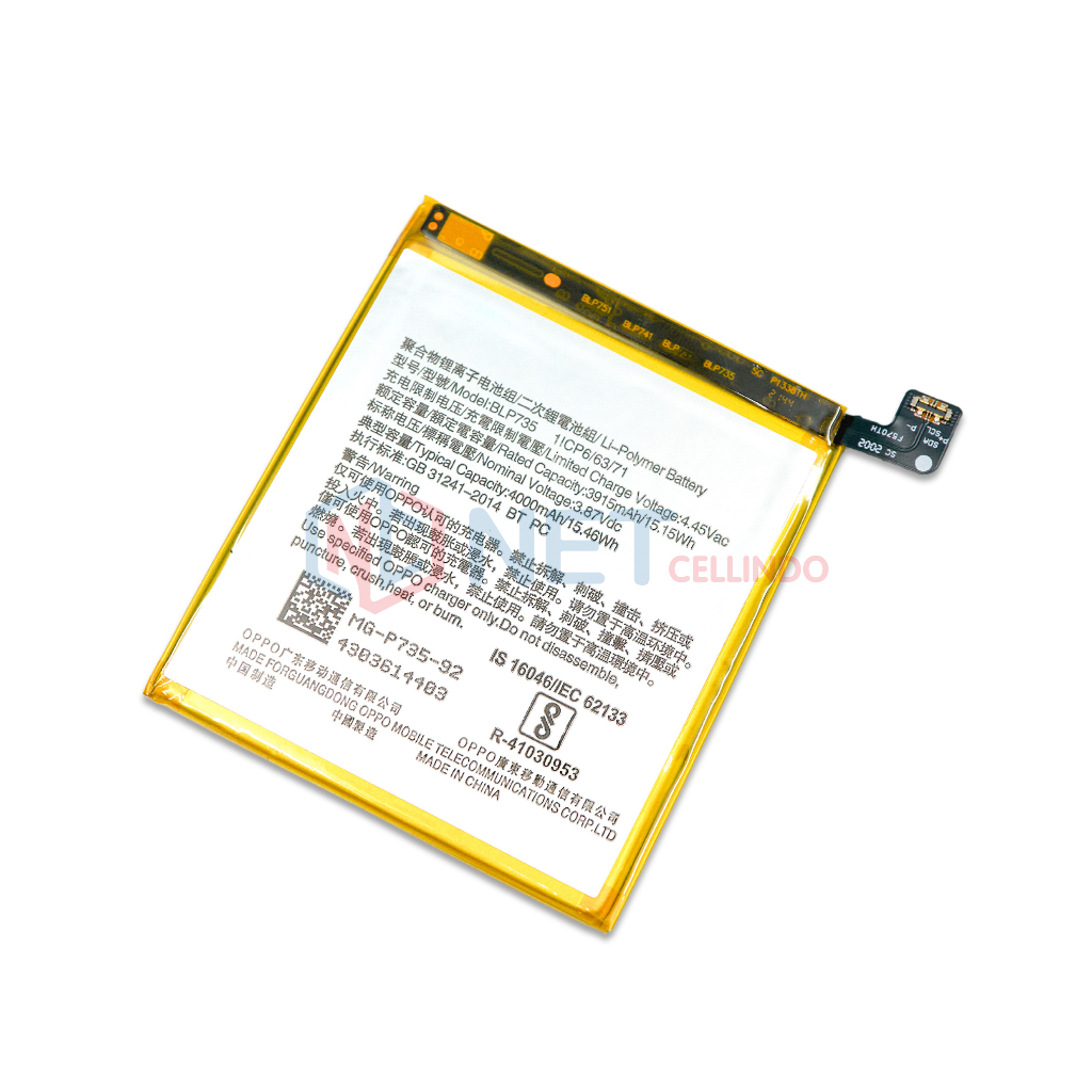 BATERAI OPPO RENO 2 / BATRE OPPO RENO 2 / BLP735 ORI 99%