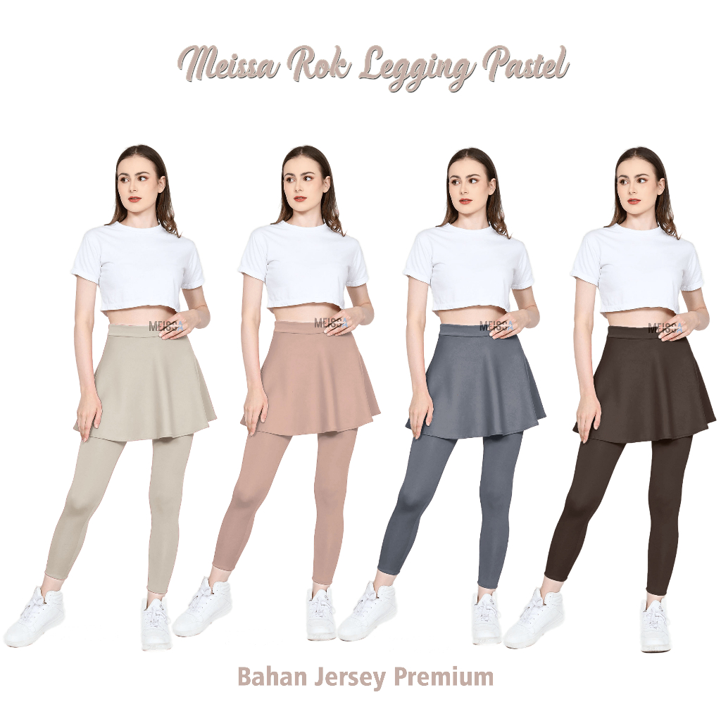 MEISSA Rok Legging Olahraga Senam Gym Zumba Muslimah Part 2 (Pastel)