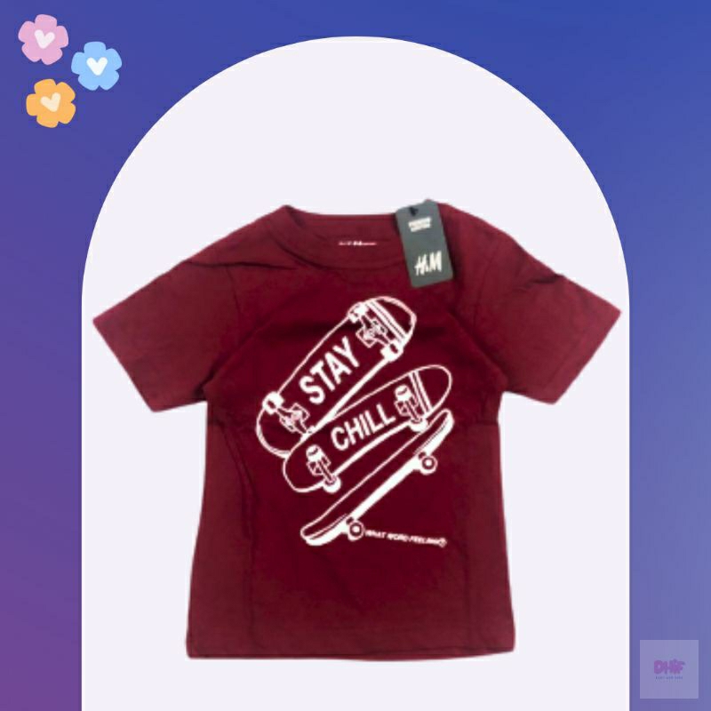 tshirt h&m anak cowok - kaos anak tanggung - h&m kaos - dhif store