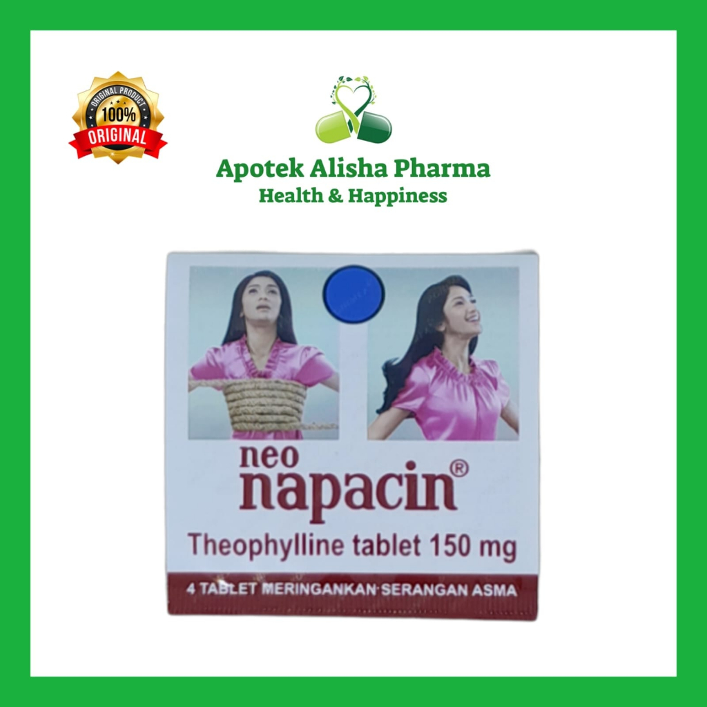 Neo Napacin Tablet Box isi 25 Strip Obat Asma Sesak Napas