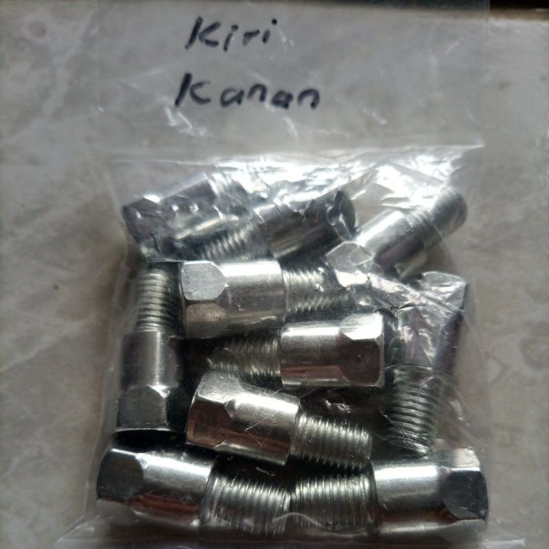 Baut Sambungan Spion ( 14 ) DRAT Sambungan Spion Motor Peninggi Baut 14 Drat Ulir KANAN - KIRI