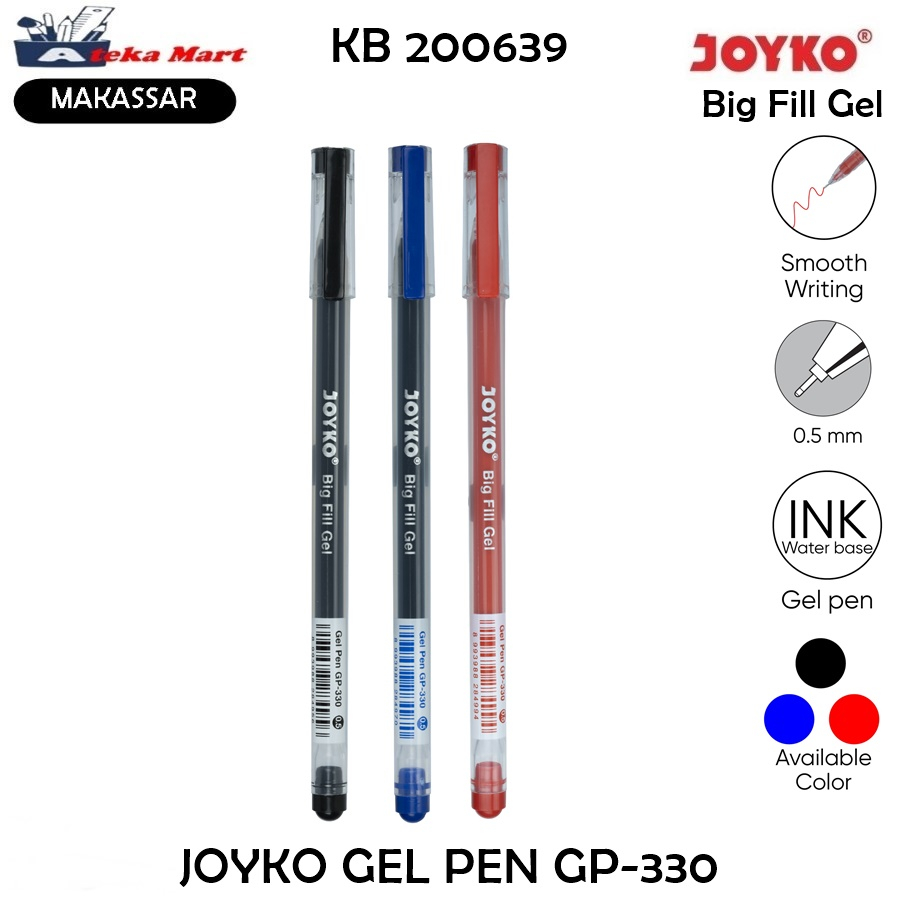 

[PCS] JOYKO GEL PEN GP-330 JUMBO GEL BIG FILL PULPEN