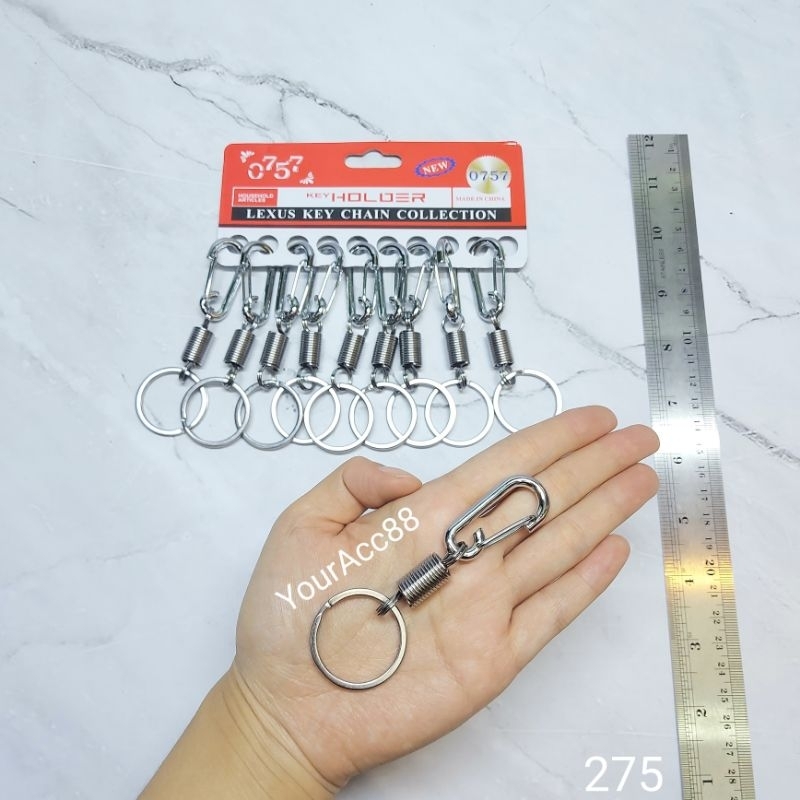 GANTUNGAN KUNCI RING BESI PER STAINLESS (10pcs) GANTUNGAN KUNCI LUCU GANTUNGAN KUNCI UNIK GANCI KOLE