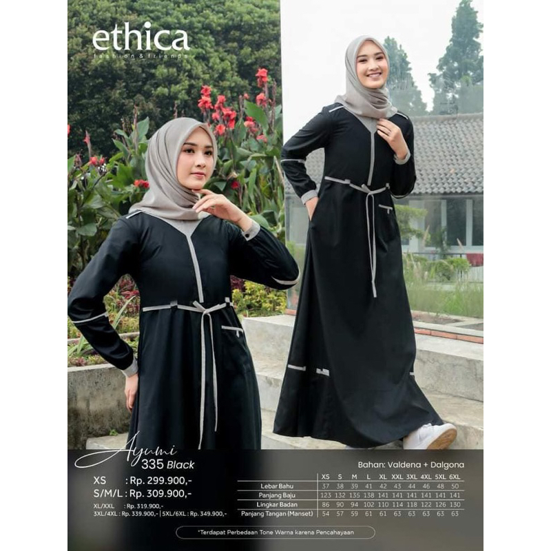 SALE 20% Gamis Ethica Ayumi 335