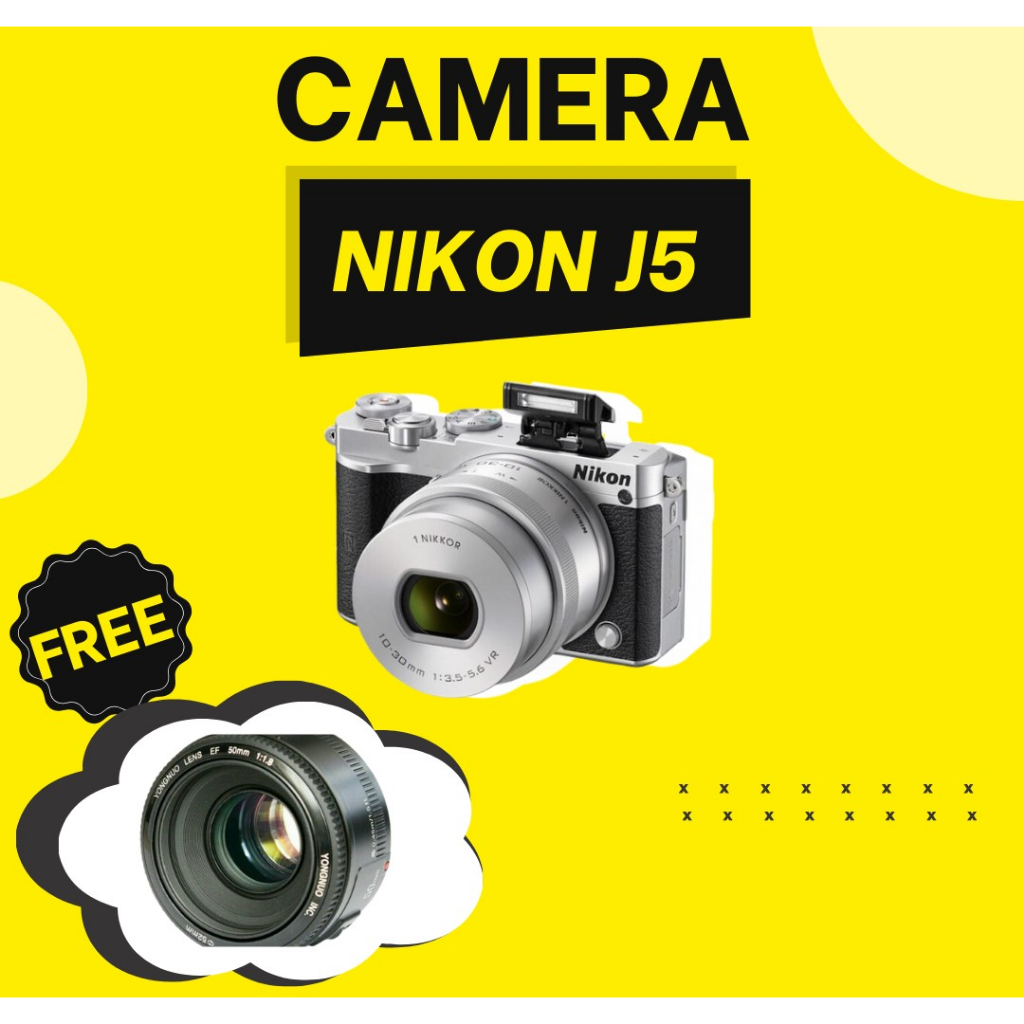 Nikon J5 (second) FREE Lensa Fix Yongnuo