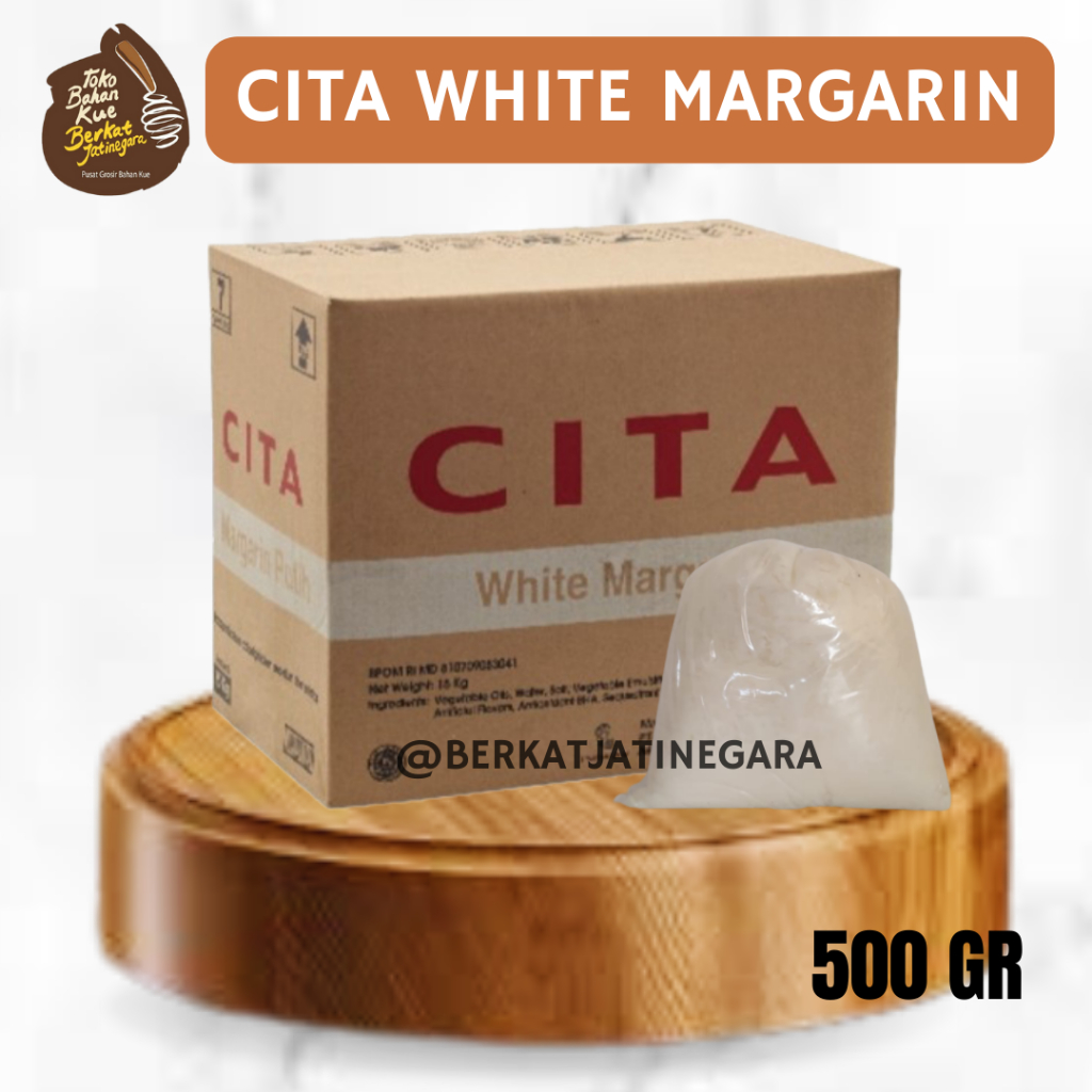 

CITA WHITE MARGARIN/ MENTEGA PUTIH CITA / WHITE MARGARIN REPACK 500 GR