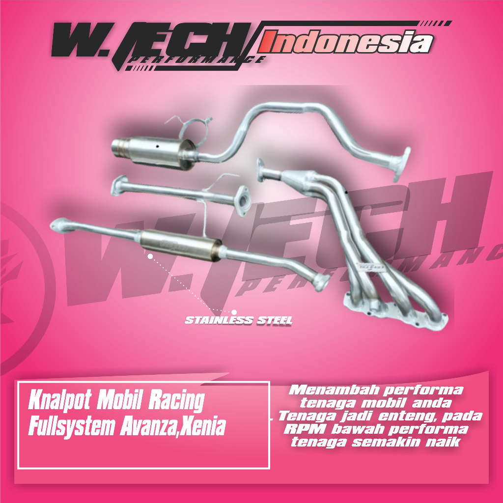 Knalpot Mobil Racing Fullsystem Avanza, Xenia dll