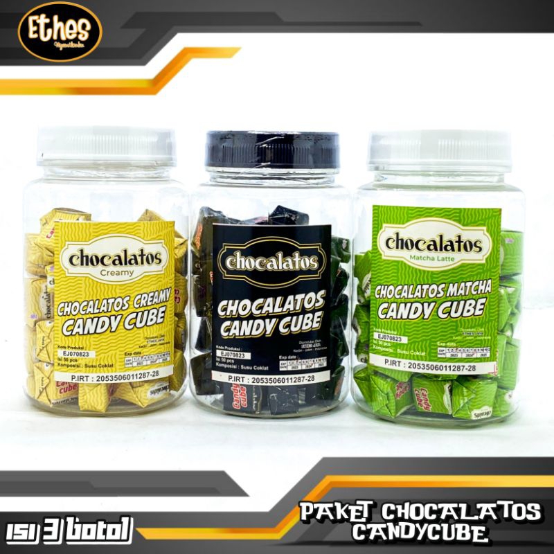 

PAKET TRIO CHOCALATOS CANDYCUBE isi 60pcs