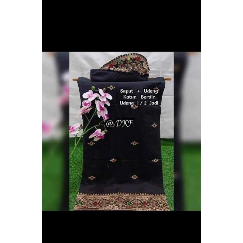 Songket Saput Udeng Bordir Bali Setengah Jadi