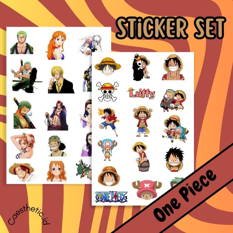 

[30PCS] Stiker One Piece - Stiker glossy - Stiker set - Stiker lucu