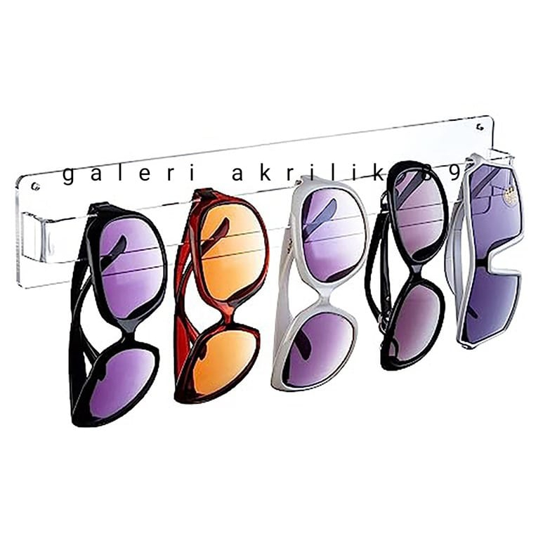 Display Kacamata/Rak gantungan kacamata/akrilik tempat kacamata dinding