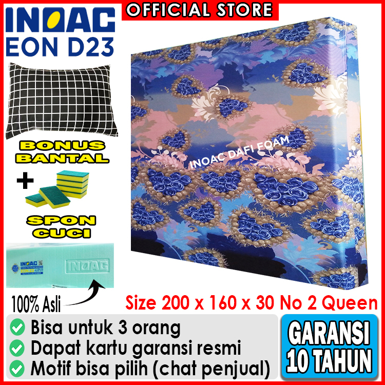 Kasur busa Inoac 200x160x30 Nomor 2 busa Inoac EON D23 original garansi 10 tahun gratis bantal Inoac