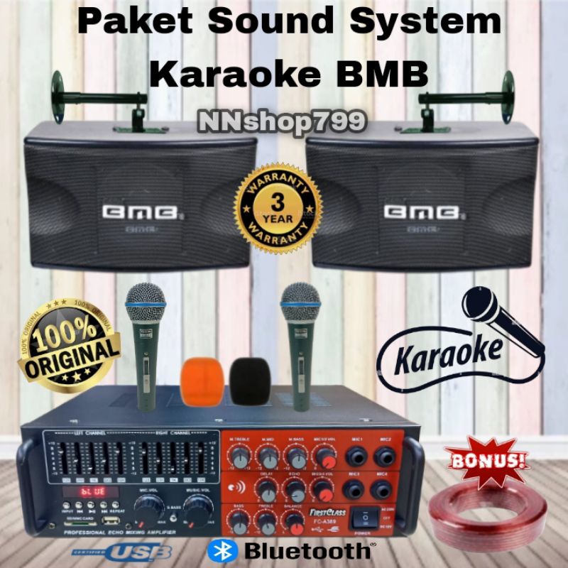 PAKET SOUND SYSTEM KARAOKE BMB CS-350V / PROFESSIONAL KARAOKE BMB CS-350V ORIGINAL