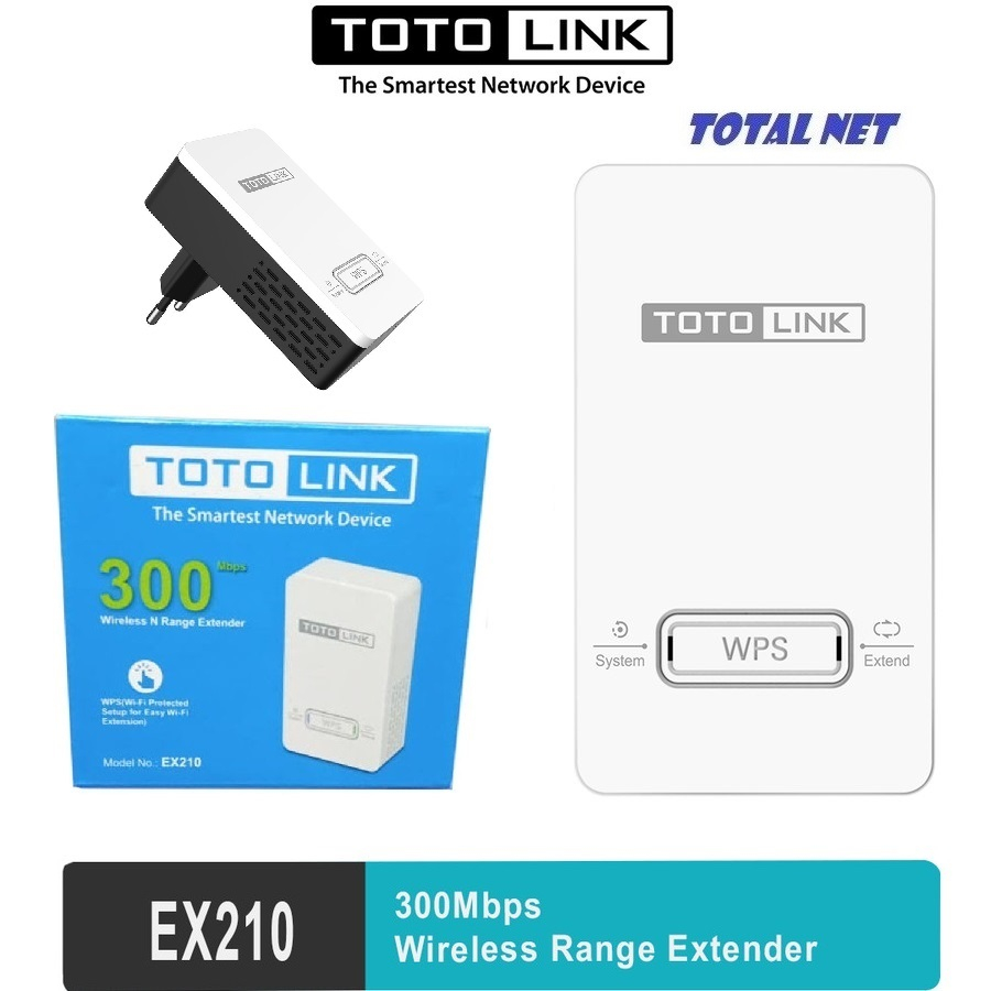 TotoLink EX210 Wireless N Range Extender 300Mbps Toto Link