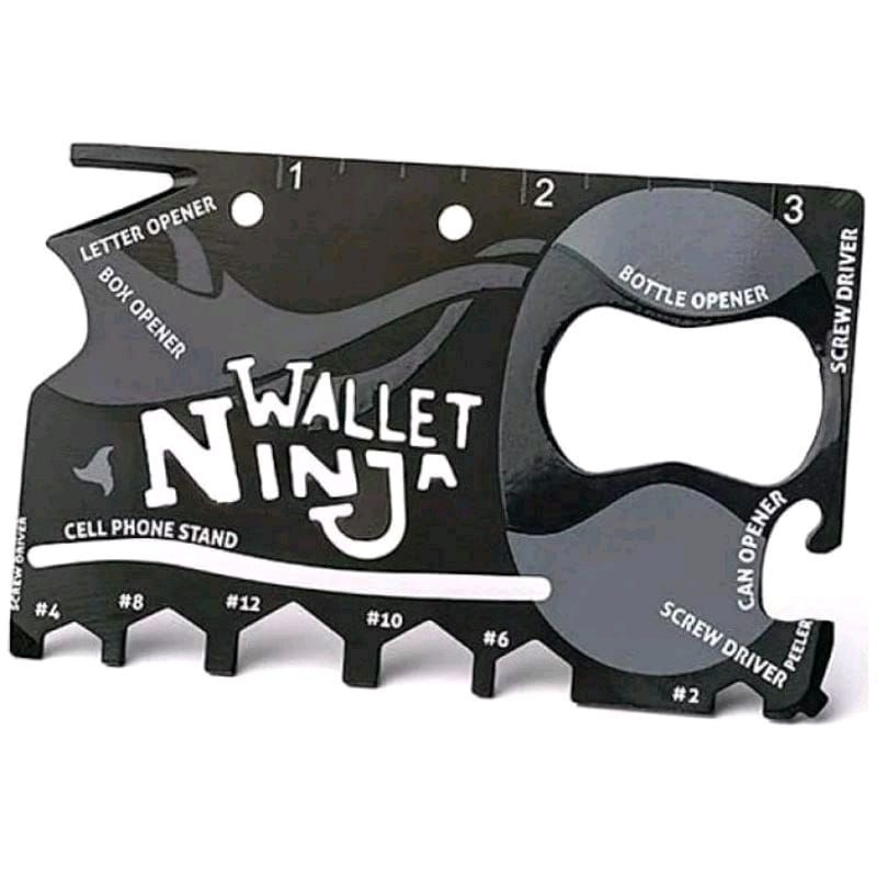 18in1 tools Serbaguna Magic Wallet Ninja Credit Card kartu ATM Tools ajaib Serbaguna 18in1 tools Magic Wallet Ninja Tempat kartu Credit Card ATM (PT)