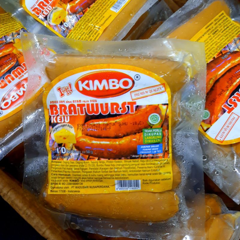 

Kimbo Sosis Bratwurst Keju 500g
