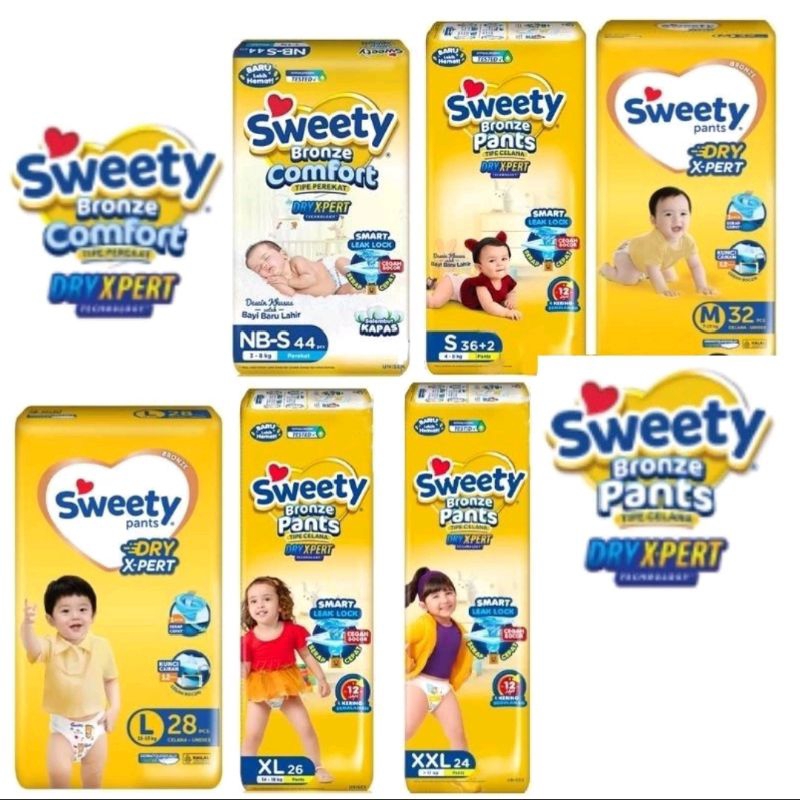 Sweety Bronze NBS44 perekat,M40 Perekat, M32, L30, XL26, XXL24 Pants