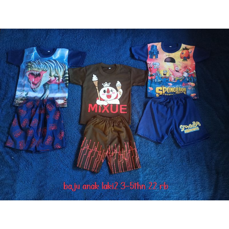PAKAIAN ANAK LAKI LAKI / SETELAN ANAK LAKI LAKI /BAJU ANAK LAKI LAKI 0-4 TAHUN