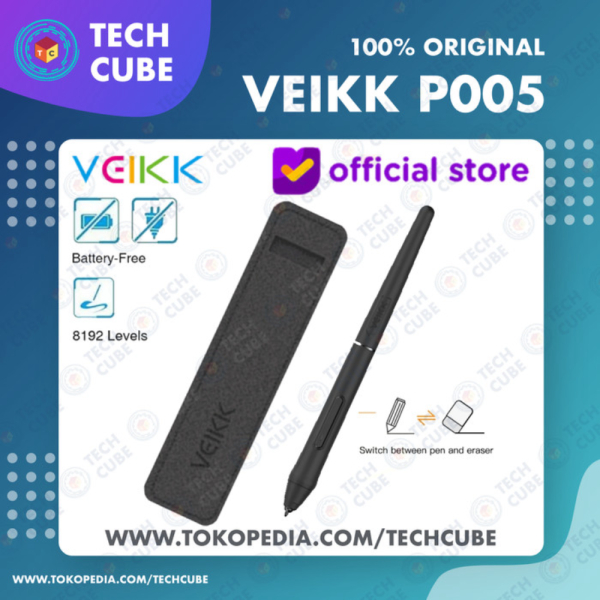 Jual VEIKK P005 Digital Drawing Pen Stylus for VK640 VK1200 VK1060 PRO P05 Berkualitas