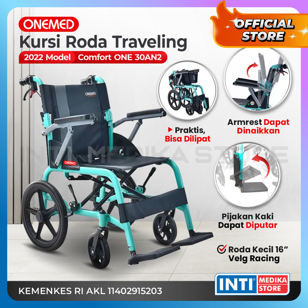 ONEMED - Kursi Roda Travelling Portable COMFORT ONE 30 AN 2 | Travel