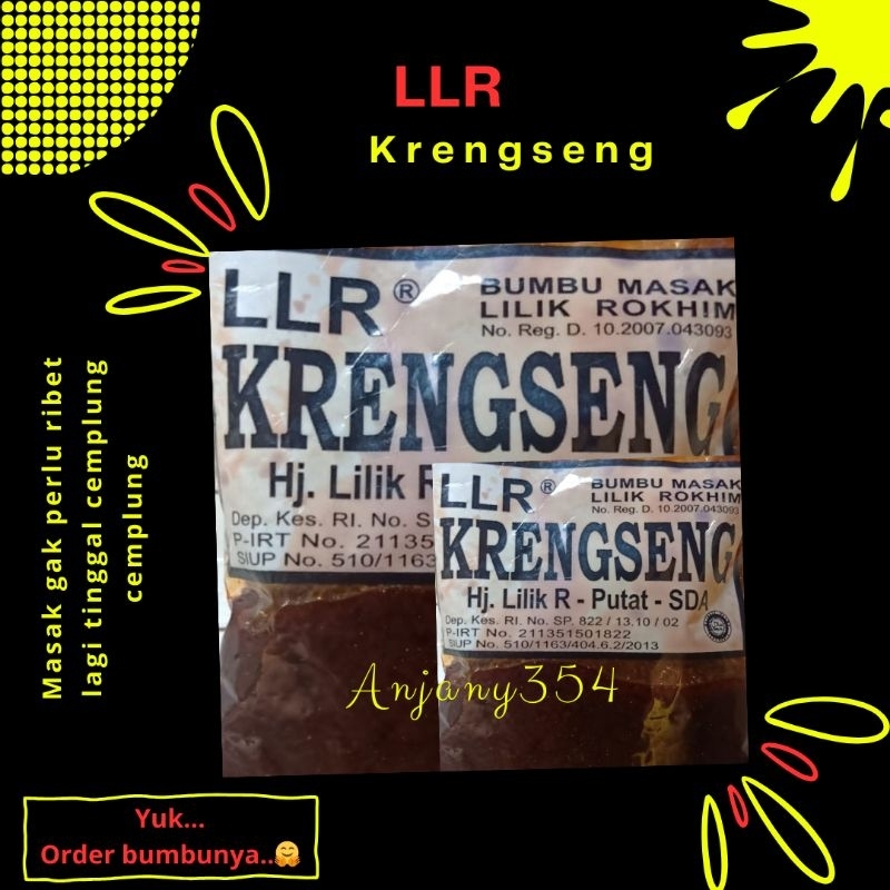 

Bumbu Masak Lilik Rokhim "LLR" Krengsengan