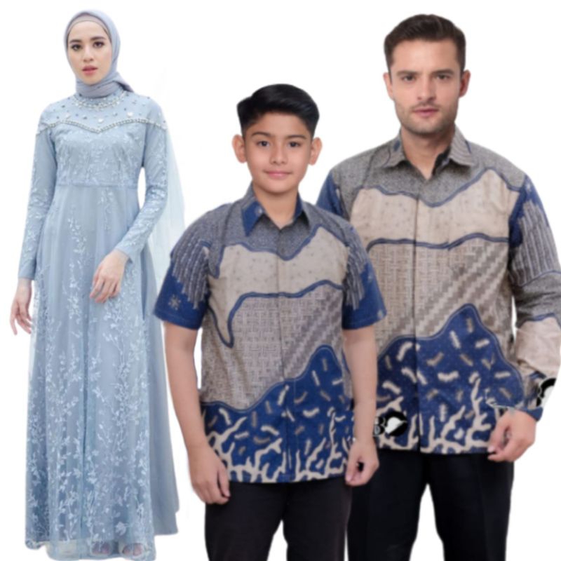 Batik couple keluarga moderen baju batik couple family gamis batik cuple keluarga gamis syari gamis 