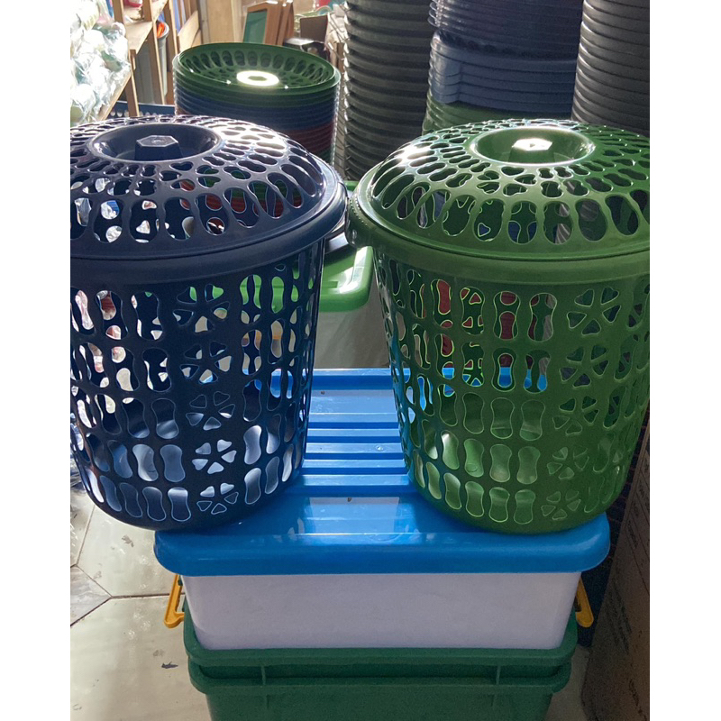 Keranjang Baju Kotor / Keranjang Plastik / Keranjang Laundry Bulat