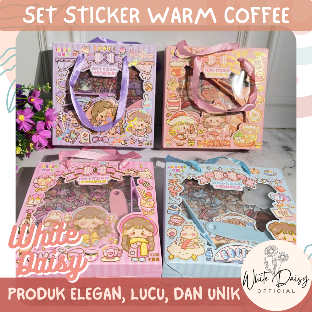 

Set sticker warm love hadiah unik bingkisan cantik + Pinset dan perata