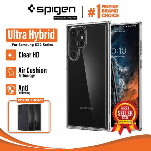Promo Case Samsung Galaxy S22 Ultra Plus Spigen Ultra Hybrid Clear Casing - S22 Plus Crystal Clear L