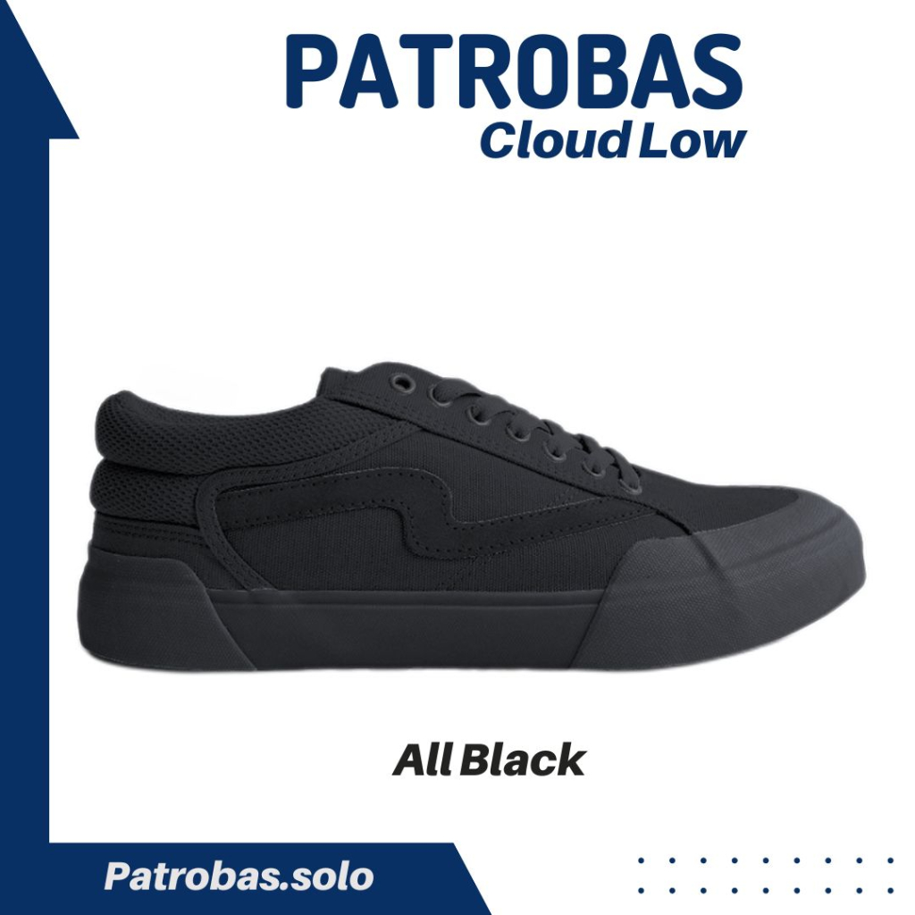 Patrobas Cloud Low All Black Original Petrobas Full Black