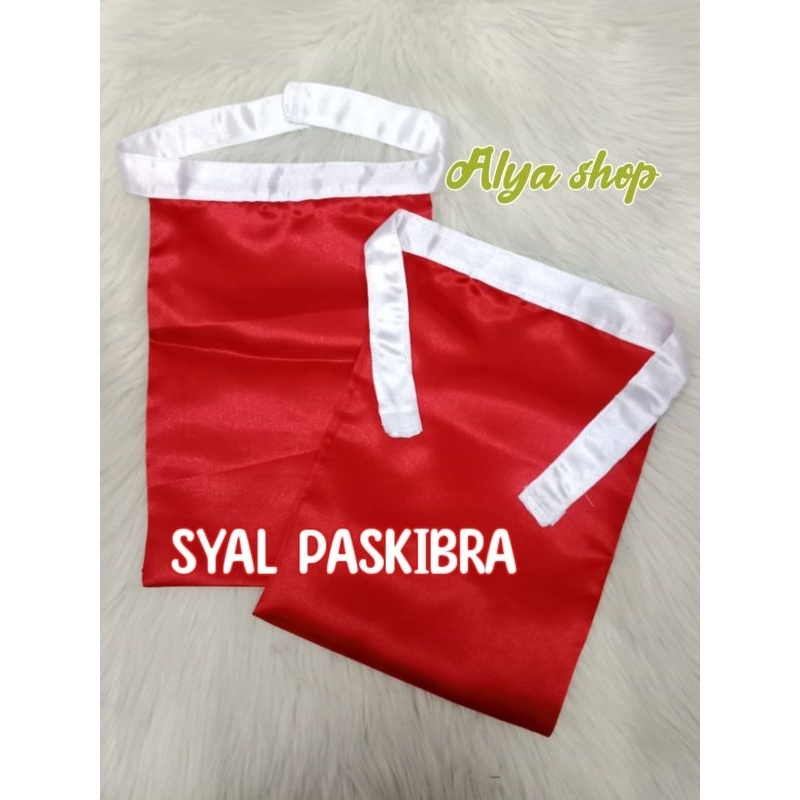 Syal Paskibra || Scarf Leher Seragam Paskibra Merah putih || Dasi Paskibra