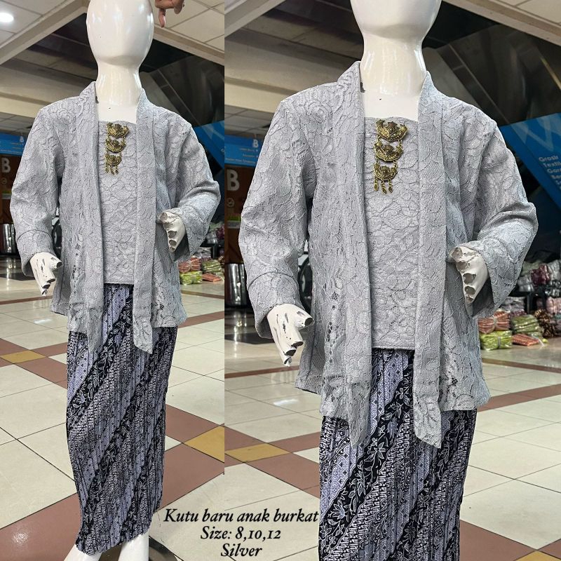 SETELAN KEBAYA ANAK KUTU BARU BROKAT / KEBAYA ANAK UMUR 4-12 TAHUN KEBAYA PESTA ANAK MODERN