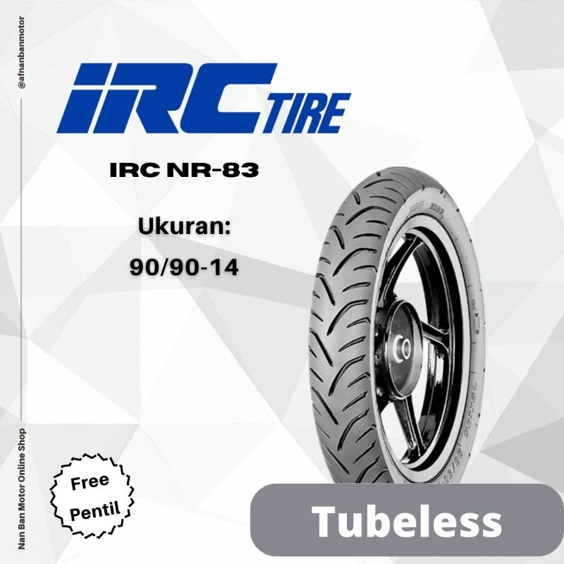 BAN MOTOR IRC NF66 & NR83 UKURAN 80/90-14 dan 90/90-14 TUBELESS