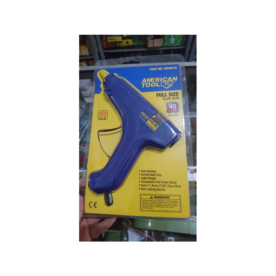 

AMERICAN TOOL GLUE GUN 40 WATT BERKUALITAS TEMBAKAN LEM