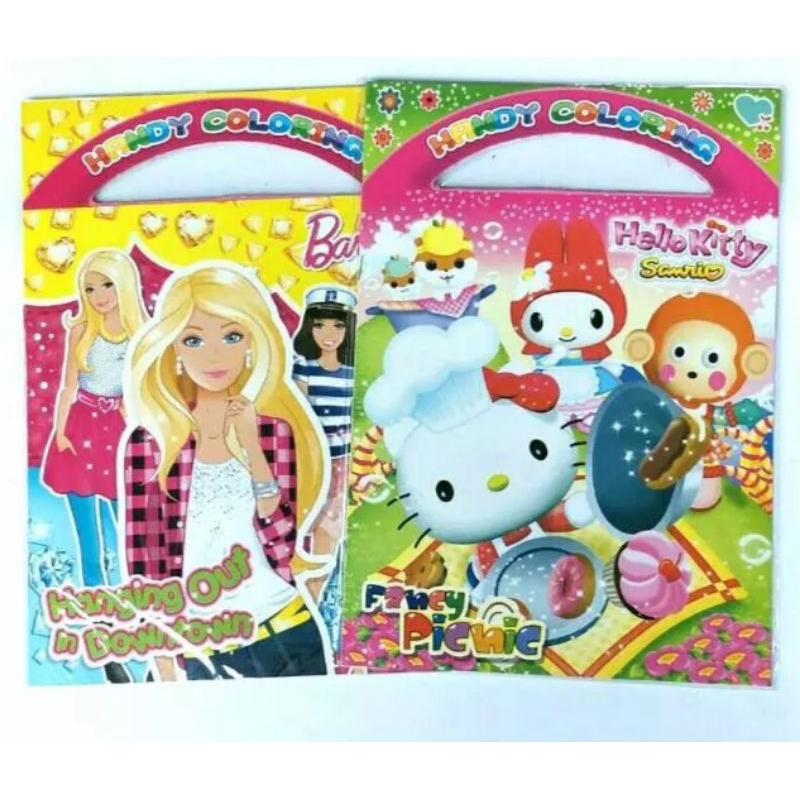 

1 PCS buku mewarnai jumbo model karakter anak perempuan