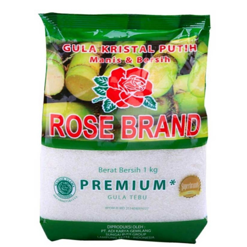 

Rose Brand Gula Pasir Kristal Putih Premium 1 Kg