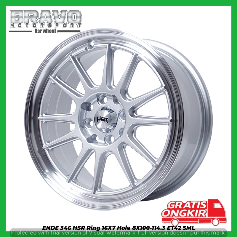 VELG RACING RING 16 HSR ENDE R16 MOBIL JAZZ SIRION BRIO BALENO R16 PELEK CELONG