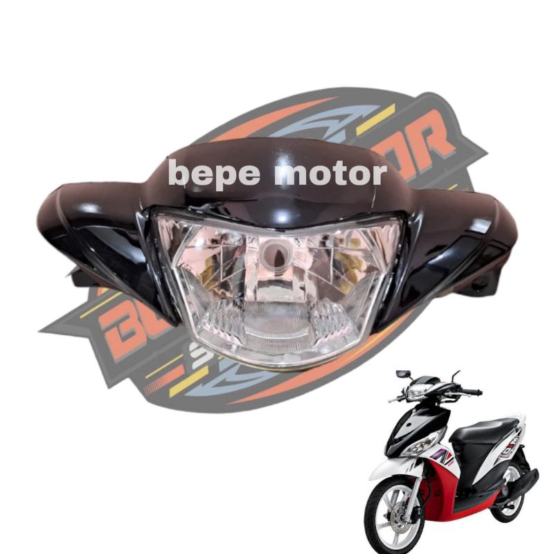 BATOK LAMPU DEPAN YAMAHA MIO J MIO GT WARNA HITAM - BATOK DEPAN+LAMPU MIO J MIO GT HITAM - BATOK LAM