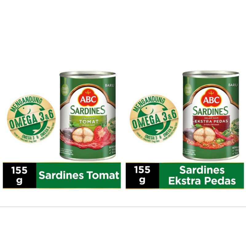 

ABC Sarden Saus Cabai / tomat 155 g